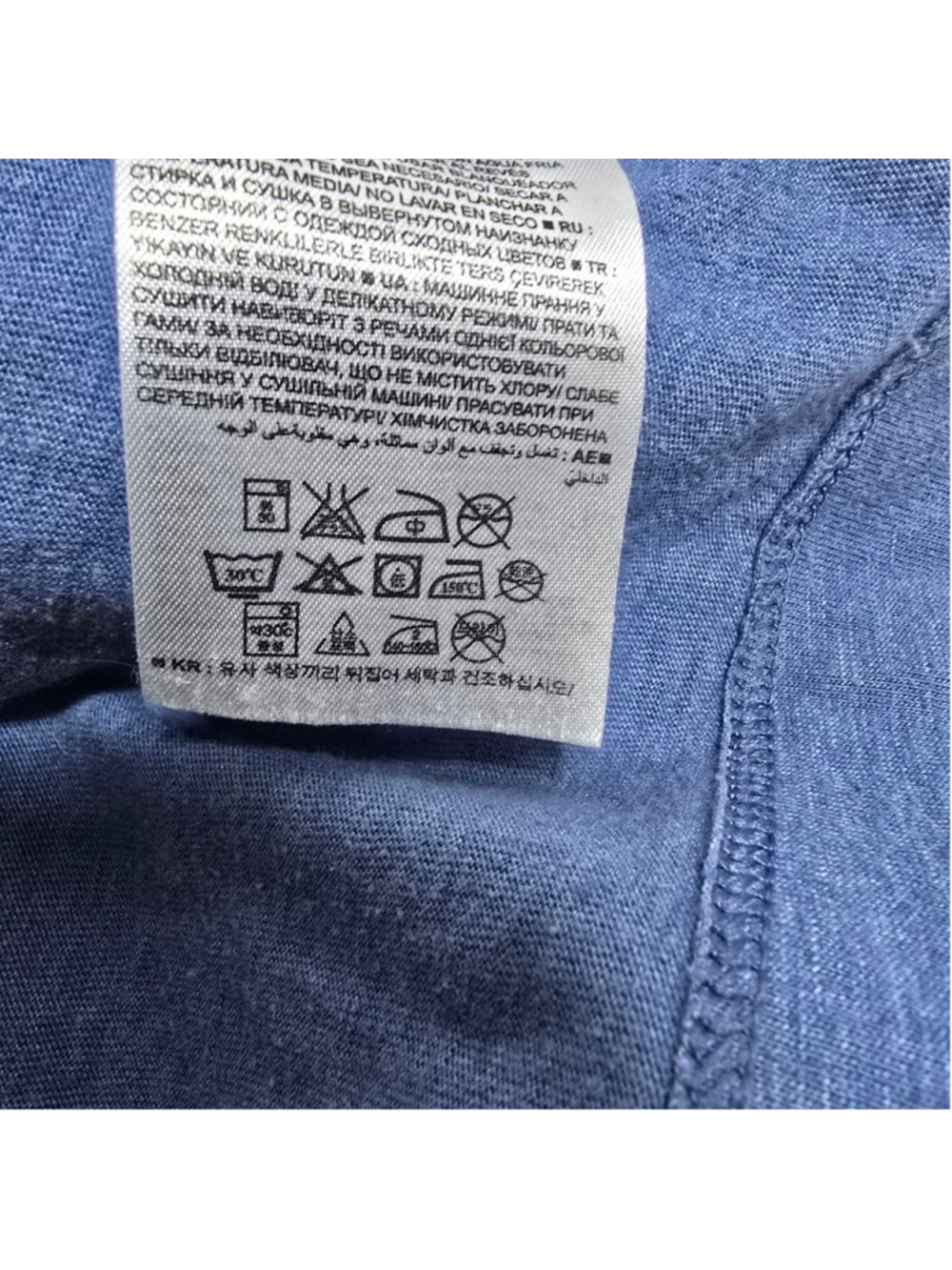 Women's GAP Blue Embroidered Short Sleeve Tee M - Picture 7 of 8